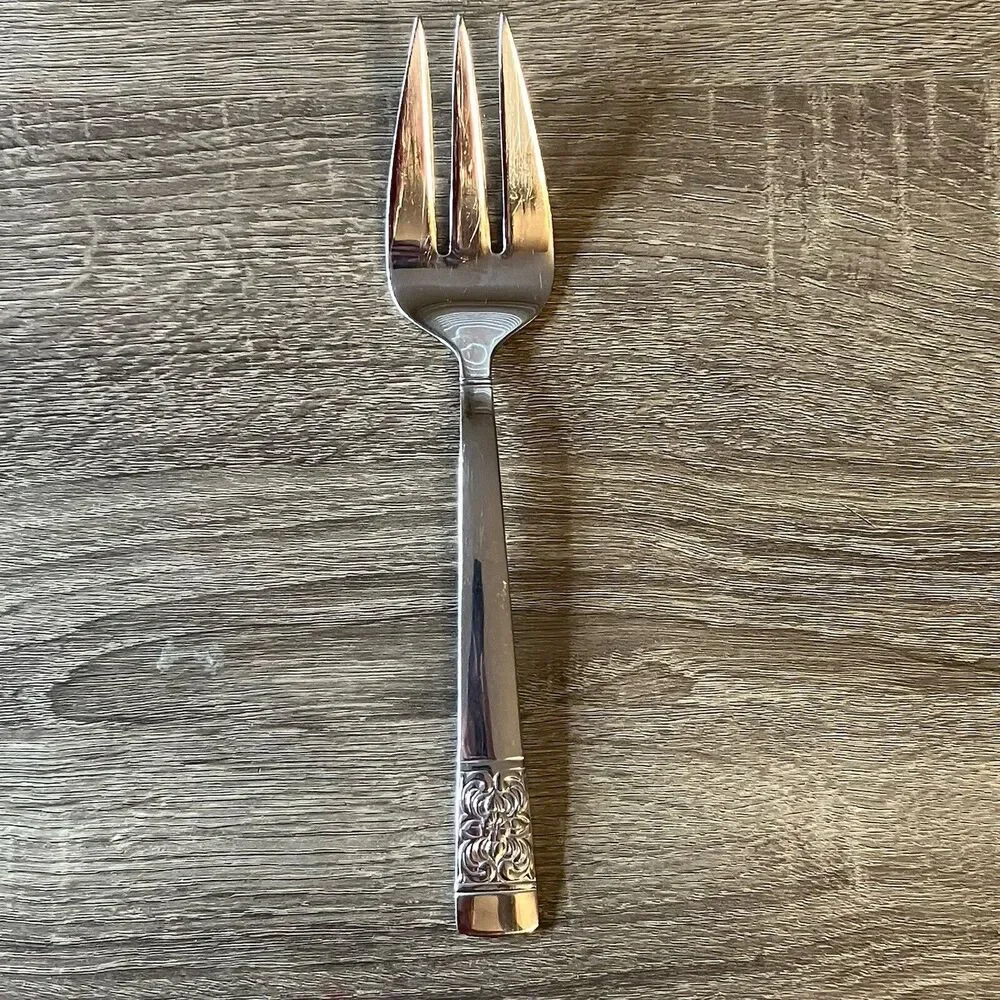 Reed & Barton Harvest Bouquet 18/10 Stainless Cold Meat Serving Fork Replacement